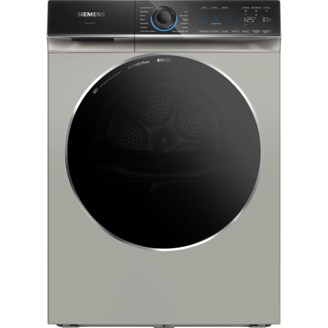 Siemens WR47B2CSGB Capacity 9kg, Heat Pump dryer, sensor technology, varioSpeed, Home Connect, Large