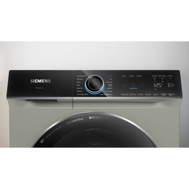 Siemens WR47B2CSGB Capacity 9kg, Heat Pump dryer, sensor technology, varioSpeed, Home Connect, Large