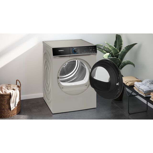 Siemens WR47B2CSGB Capacity 9kg, Heat Pump dryer, sensor technology, varioSpeed, Home Connect, Large
