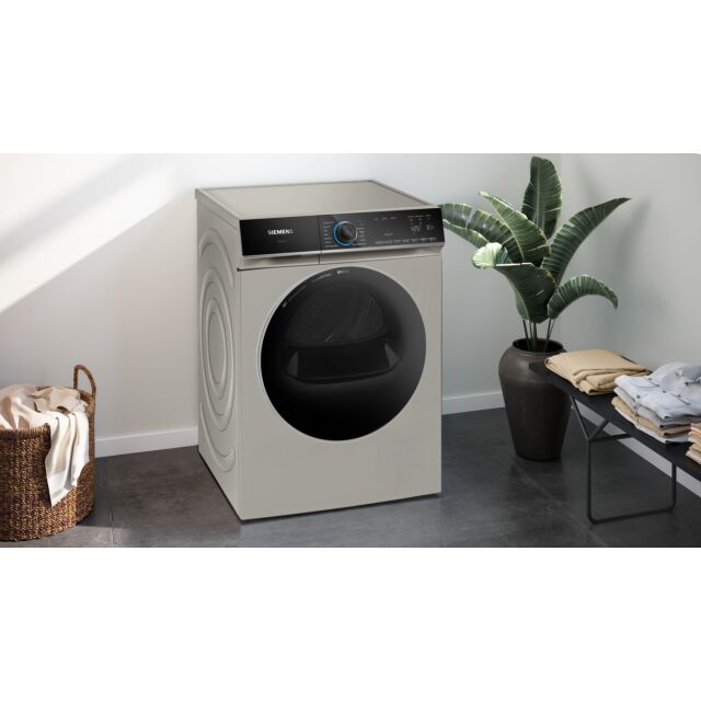 Siemens WR47B2CSGB Capacity 9kg, Heat Pump dryer, sensor technology, varioSpeed, Home Connect, Large