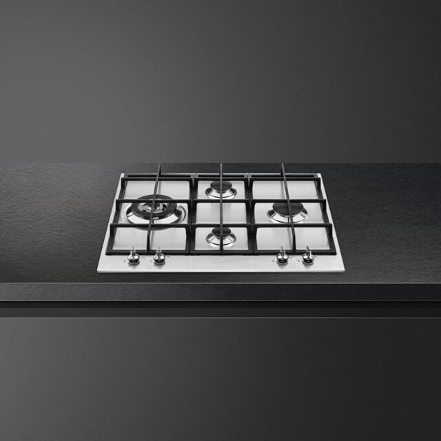 Smeg PX364L 60cm Classic Gas Hob Stainless Steel