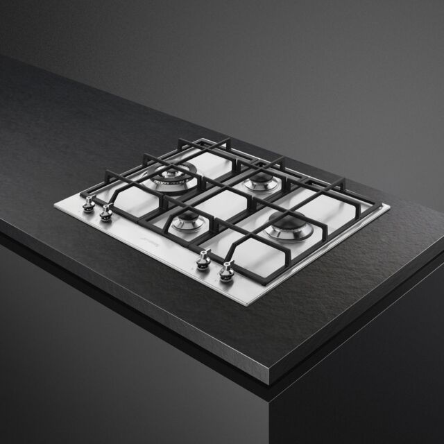 Smeg PX364L 60cm Classic Gas Hob Stainless Steel