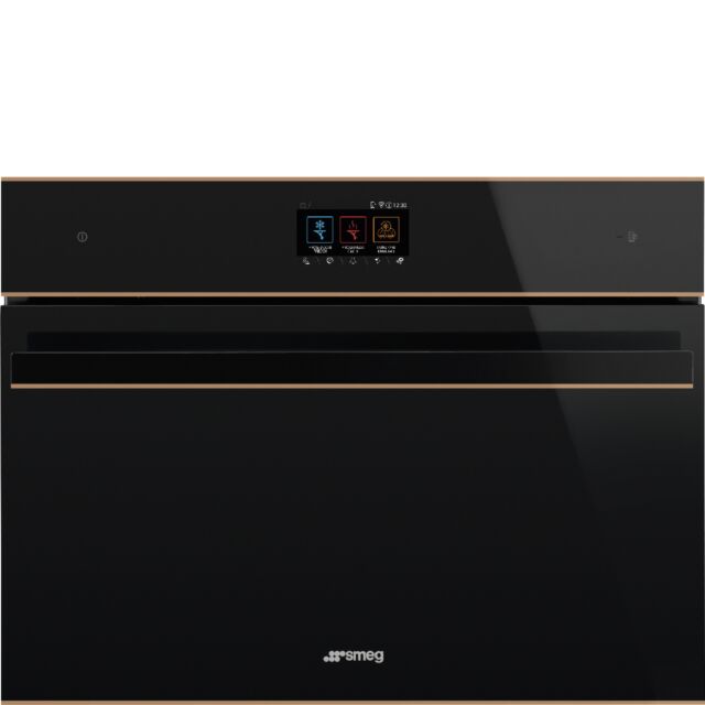 Smeg SBC4604WNR 45cm Dolce Stil Novo Blast Chiller in Black Glass with