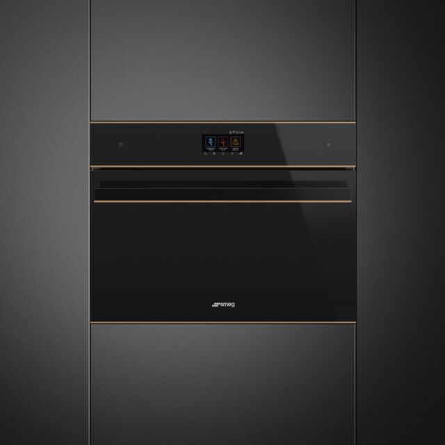 Smeg SBC4604WNR 45cm Dolce Stil Novo Blast Chiller in Black Glass with