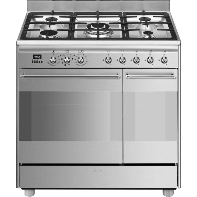 Smeg SCB92MX8 Dual Fuel 90Cm Cooker