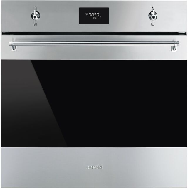 Smeg SF6301TVX 60cm Classic Single Oven in Stainless Steel