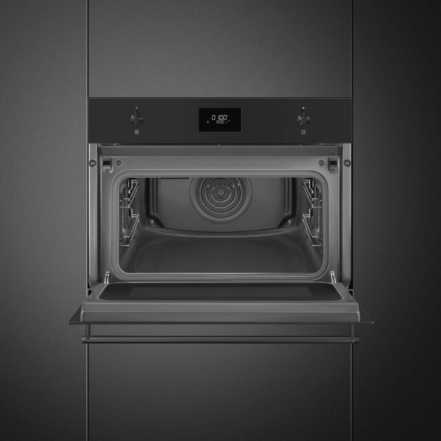 Smeg SO4301M1N 45cm Classic Combi Microwave Matte Black