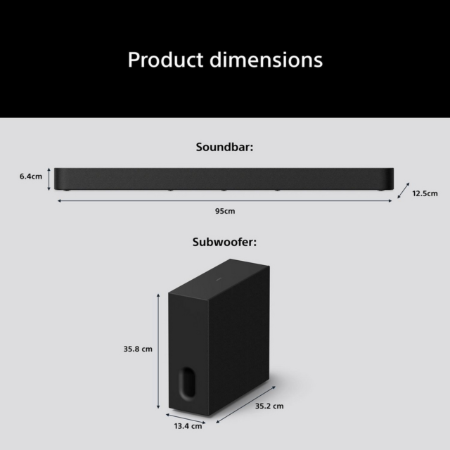 Sony HTA7100KIT.CEK 5.1.2ch Dolby Atmos Soundbar Set