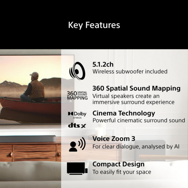 Sony HTA7100KIT.CEK 5.1.2ch Dolby Atmos Soundbar Set