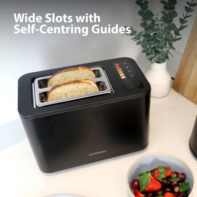 Statesman SKT02918B 2 Slice Digital Toaster Black