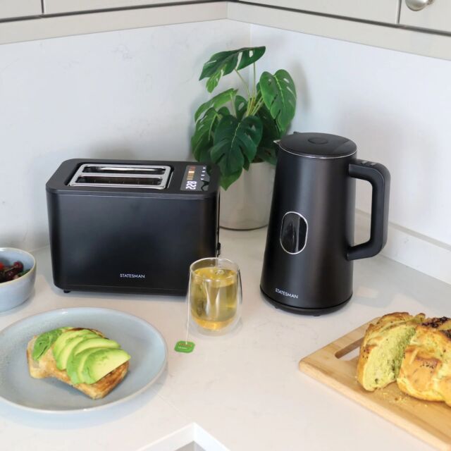 Statesman SKT02918B 2 Slice Digital Toaster Black