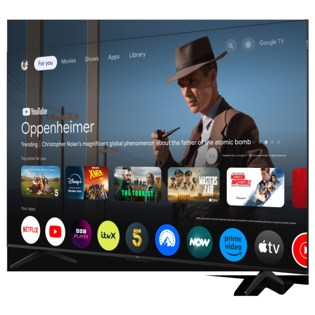 TCL 65P7K-UK 65inch 4K QLED Direct LED HDR Google TV