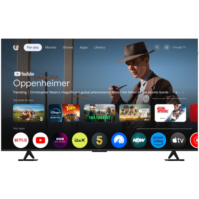 TCL 65P7K-UK 65inch 4K QLED Direct LED HDR Google TV