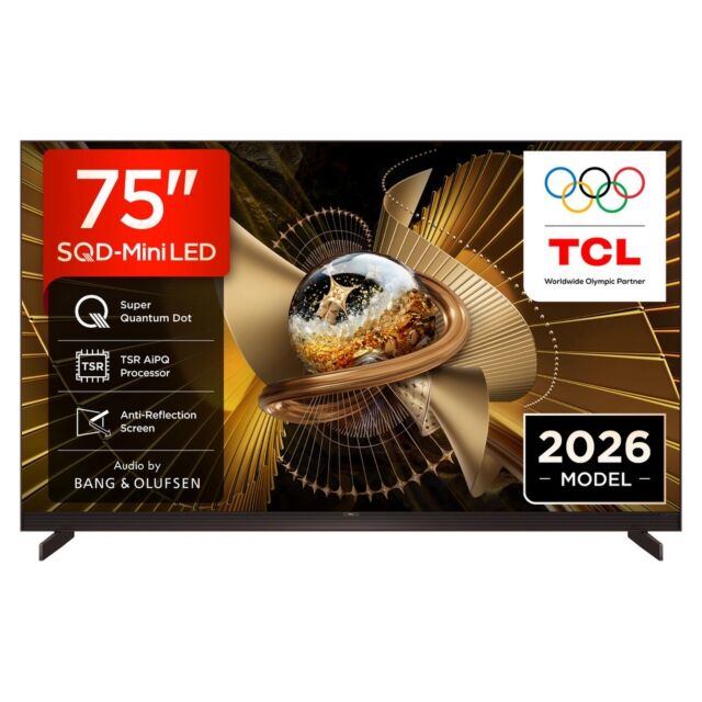 TCL 75X11L-UK 75inch 4K Ultra HD SQD MINI LED Google TV - Black