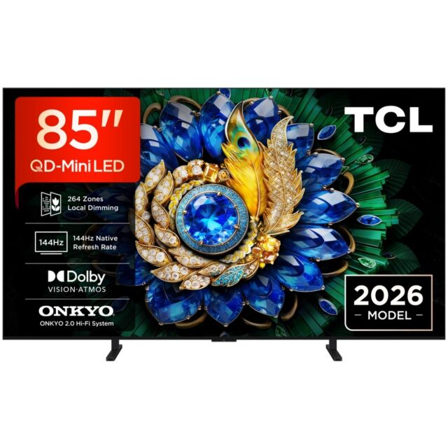 TCL 85A400M-UK TTCL 85A400M-UK 85inch QD-MINI LED TV - Black