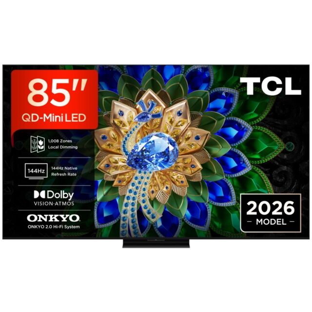 TCL 85A400U-UK 85inch QD-MINI LED TV - Black