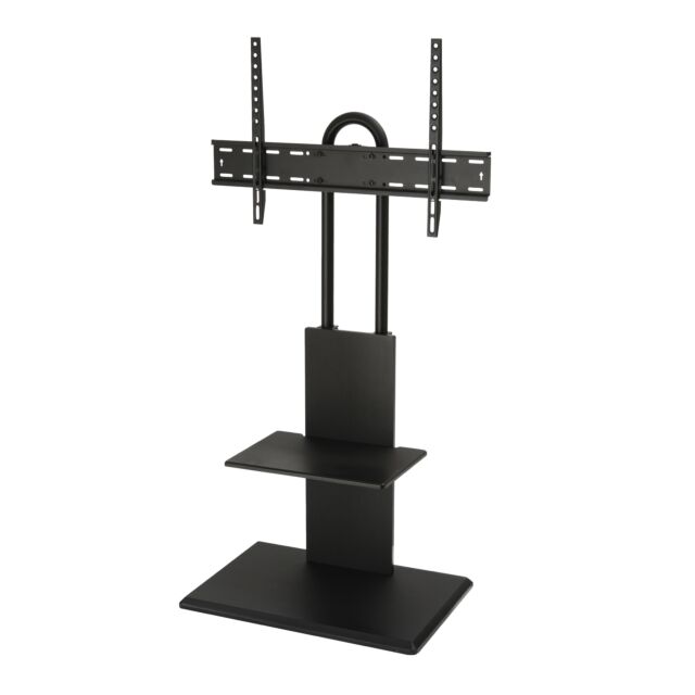 TTAP FS2-BLK Black Pedestal TV Stand, Height Adj, Swivel, 600 x 400 vesa, up to 70inch