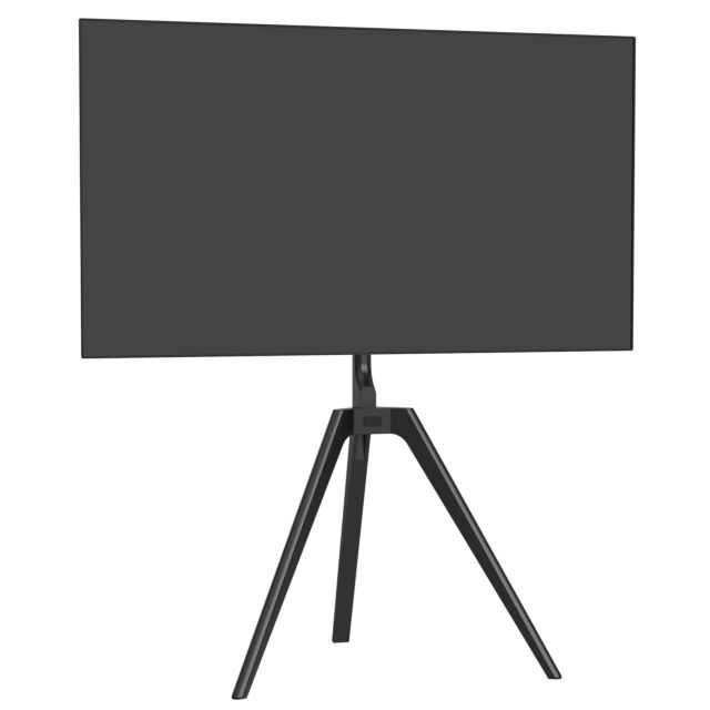 TTAP TRIPOD-BLACK Black wood Tripod Stand, Solid wood, Swivel, Height Adjustable, Cable Management, 