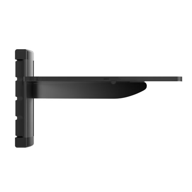 TTAP TTD-1-SHELF Single Glass Shelf, Cable Man, W:360 D:235mm, Max Weight 5Kg 