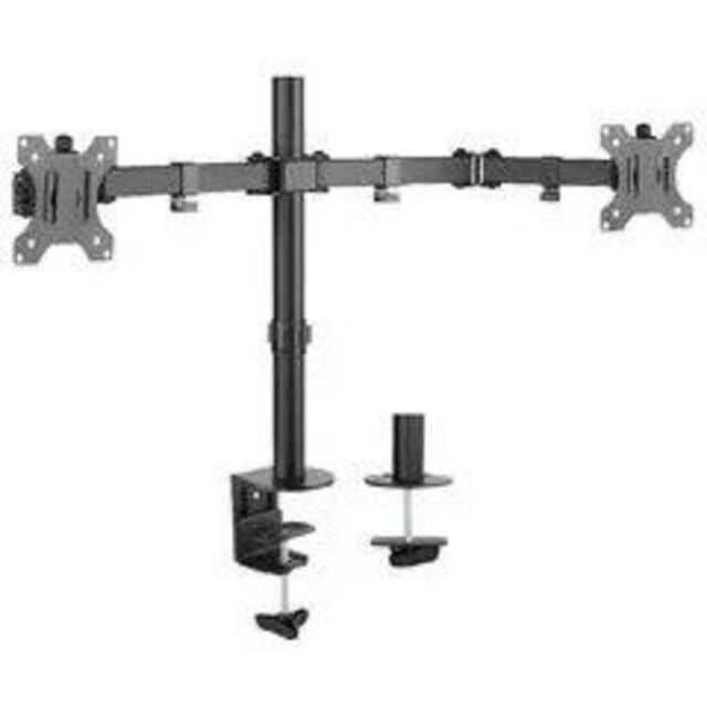 TTAP TTD101-M2 Double Desk Monitor Mount, Tilt, Swivel, Height Adjustment, Dual desk fitting, 100 x 