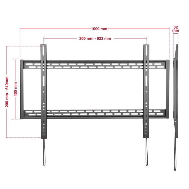 TTAP TTD906FHD Max Wgt 100Kg, 900x600, Up to 100 inch