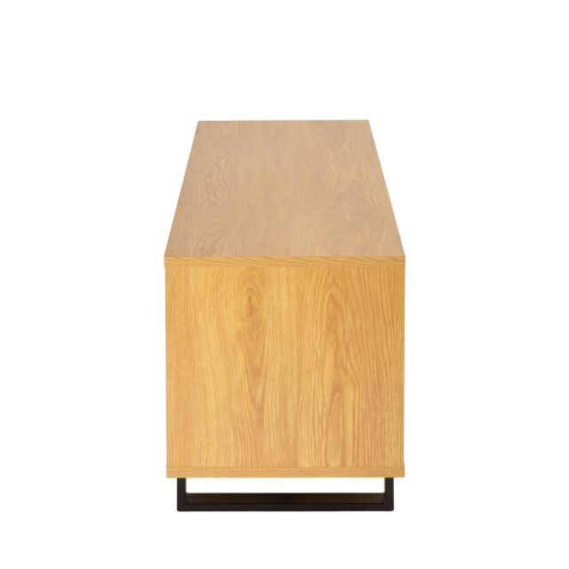 TTAP VER-1200-OAK 1200mm Oak/Black Cabinet, Storage, Soundbar, (Vesa arm optional)
