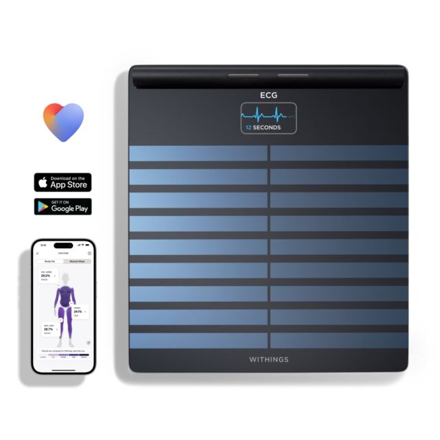 WITHINGS WBS08 Body Scan Smart Scale - Black