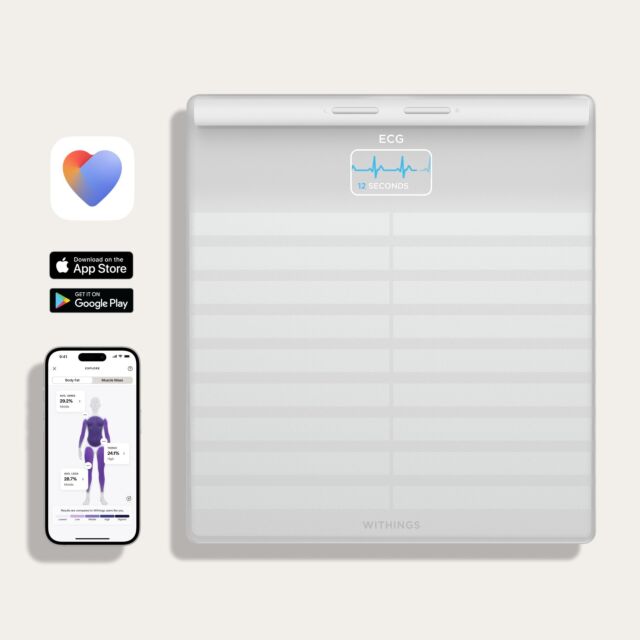 WITHINGS WBS08W Body Scan Smart Scale - White