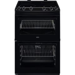 AEG CCX6501ACB 
60cm Double Oven with Thermaflow® fan operated main oven and conventional top oven, 