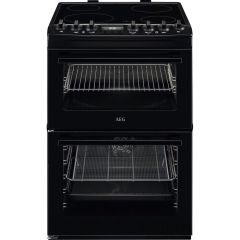 AEG CCX6740ACB 
60cm Double Oven with Multi-function main oven and conventional top oven, Fast heat 