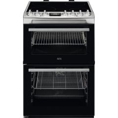 AEG CCX6740ACM 
60cm Double Oven with Multi-function main oven and conventional top oven, Fast heat 