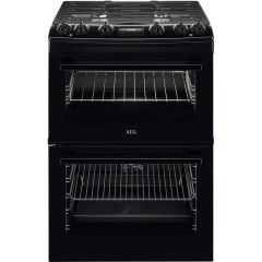 AEG CKX6540ACB 
Dual fuel 60cm Double Oven with Thermaflow® fan operated main oven and conventional 