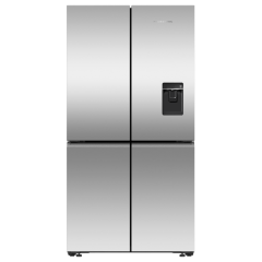 Fisher and Paykel RF605QNUVX1 F&P RF605QNUVX1 90.5cm Quad Door Frost Free Fridge Freezer - Stainless