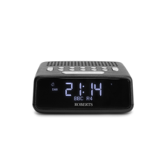 Roberts ORTUSDABBK DAB/DAB+/FM RDS radio with dual alarm and 10 presets (5 dedicated buttons), clear