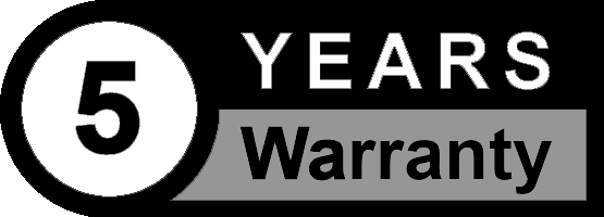 5 Year Warranty