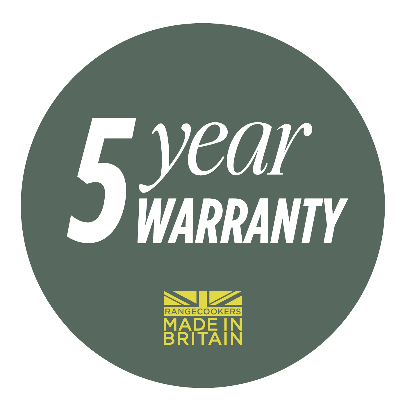 5 Year Rangemaster Warranty
